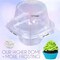 50pcs Clear Plastic Individual Cupcake Containers